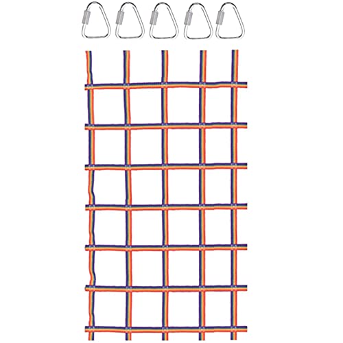 Klettern Sieben farbige Sicherheitsnetze 4,8 x 6,1 Fuß tragbares Kletter-Frachtnetz, Strickleiter, Fracht-Gurtbandnetz for den Außenbereich, for Abenteueraktivitäten for Kinder, Tragkraft 300 kg von GSHUPIOU