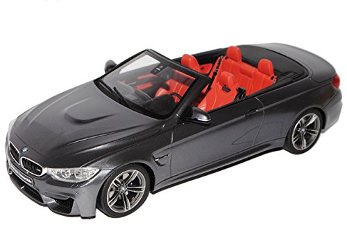 B*M*W 4er Cabrio M4 F83 Grau Ab 2014 Nr 81 1/18 GT Spirit Modell Auto mit individiuellem Wunschkennzeichen von GT-Spirit B-M-W