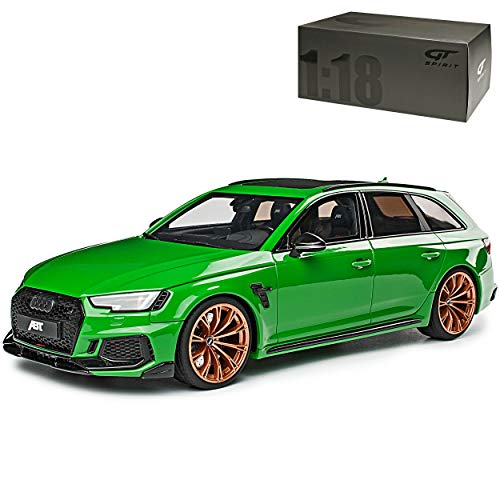 GT Spirit A-U-D-I RS4 + A4 B9 ABT Avant Kombi Viper Grün Ab 2015 Nr 798 1/18 Modell Auto von GT Spirit