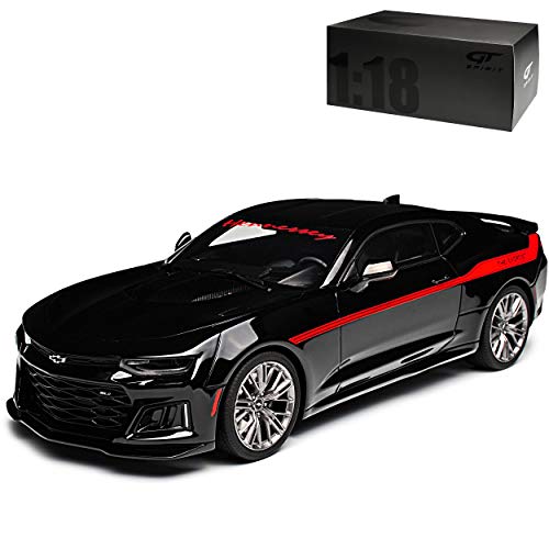 GT Spirit Chevrolet Camaro ZL1 Coupe Schwarz Hennessey Exorcist 6. Generation Ab 2015 Nr 225 1/18 Modell Auto mit individiuellem Wunschkennzeichen von GT Spirit