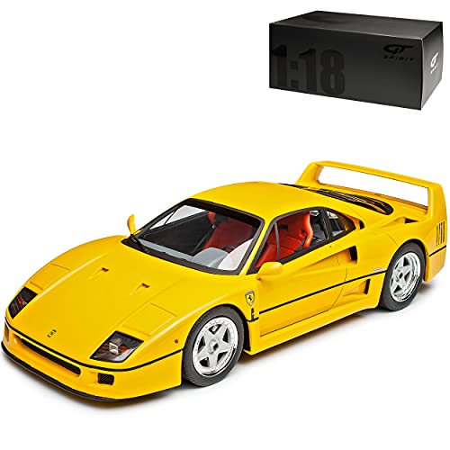 GT Spirit Ferrari F40 Coupe Gelb 1987-1992 Nr 839 1/18 Modell Auto von GT Spirit