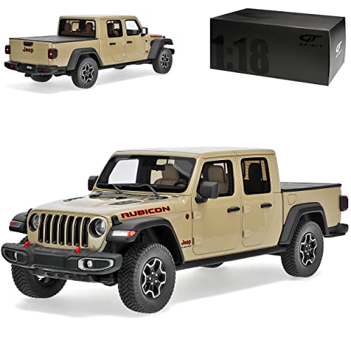 GT Spirit Jeep Wrangler Gladiator Rubicon Grün 4. Generation Ab 2018 Nr 279 1/18 Modell Auto mit individiuellem Wunschkennzeichen von GT Spirit