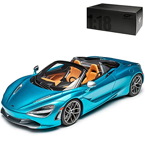 GT Spirit McLaren 720S Spider Cabrio Blau Ab 2017 Nr 304 1/18 Modell Auto mit individiuellem Wunschkennzeichen von GT Spirit