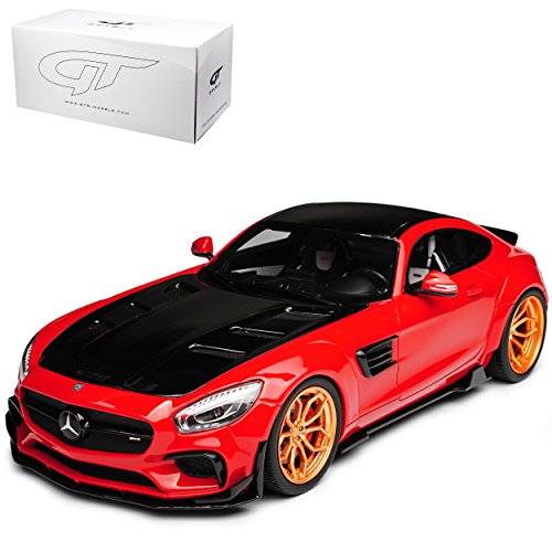 GT-Spirit Mercedes-Benz AMG GT C190 Prior Design Rot Nr ZM 104 limitiert 1 von 504 Stück 1/18 Modell Auto mit individiuellem Wunschkennzeichen von GT Spirit