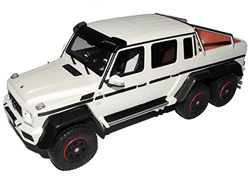 GT-Spirit Mercedes-Benz G-Klasse G63 AMG 6x6 Weiss Nr 100 1/18 Modell Auto mit individiuellem Wunschkennzeichen von GT Spirit