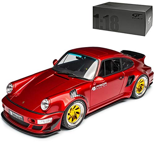 GT Spirit Porsche 911 964 Prior Design Custom Widebody Coupe Rot 1988-1994 Nr 277 1/18 Modell Auto von GT Spirit