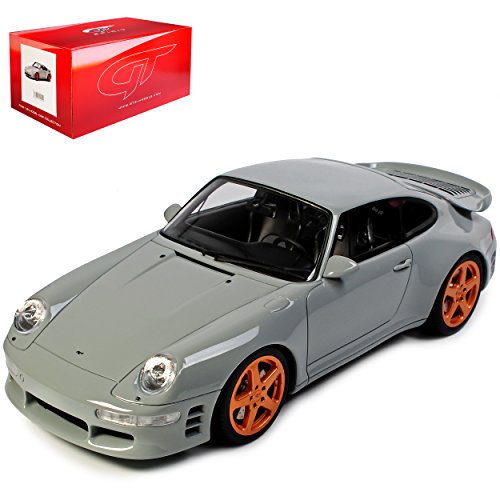 GT-Spirit Porsche 911 993 Ruf Turbo R Grau 1993-1998 Nr 145 1/18 Modell Auto mit individiuellem Wunschkennzeichen von GT Spirit