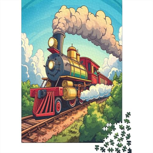 Dampfzug Puzzle 1000 Teile Für Erwachsene Und Kinder Ab 14 Jahren Für Stressabbauer Puzzel 1000pcs (75x50cm) von GTDKSUEVG