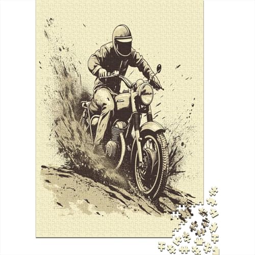 Dirt Bike Puzzle 1000 Teile Puzzle Für Erwachsene Und Kinder Ab 14 Jahren,Puzzlespiel Erwachsenen Puzzlespiel Puzzel 1000pcs (75x50cm) von GTDKSUEVG