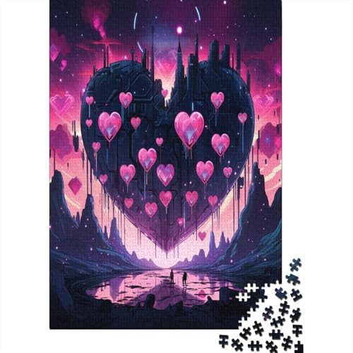 Liebe Sonneset Puzzlespiel 1000 Teile Puzzle Für Erwachsene Und Kinder Ab 14 Jahren, Puzzle-Motiv Erwachsenen Puzzlespiel Puzzel 1000pcs (75x50cm) von GTDKSUEVG