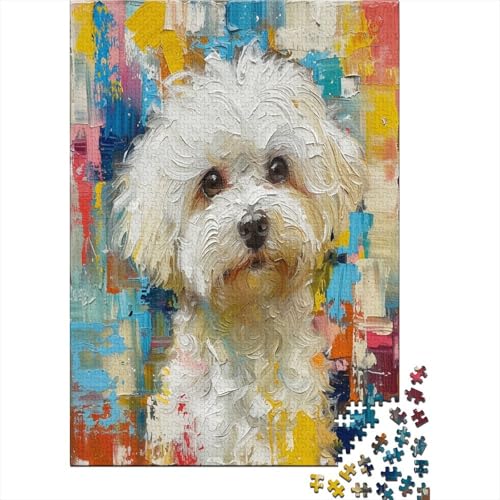 Maltese Hund 1000 Stück Puzzle Für Erwachsene 1000 Stück Puzzle Für Erwachsene-Crazy Süßigkeiten-1000 Stück Puzzle Große Puzzles Kinder Lernspiel Spielzeug Geschenk Puzzel 1000pcs (75x von GTDKSUEVG