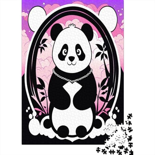 Panda 1000 Teile,Impossible Puzzle,GesKükenlichkeitsspiel Für Die Ganze Familie, Erwachsenen Puzzlespiel Puzzel 1000pcs (75x50cm) von GTDKSUEVG