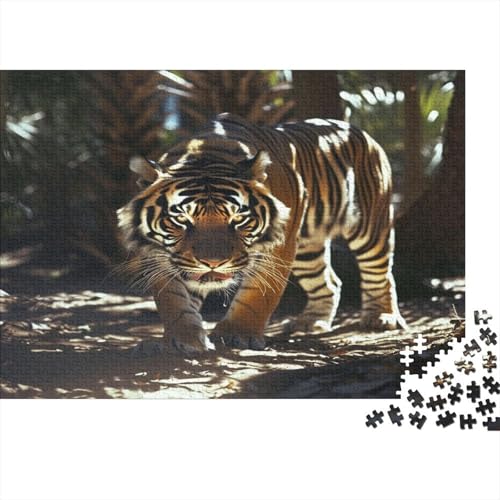 Tiger Puzzle 1000 Teile Erwachsene Puzzles Für Erwachsene Klassische Puzzles 1000 Teile Erwachsene Puzzlespiel Schwer Pädagogisches Spielzeug Erwachsene Kinder Puzzel 1000pcs (75x50cm) von GTDKSUEVG