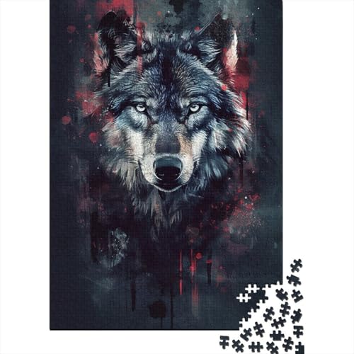 Wolf 1000 Teile Puzzle, Puzzles Für Erwachsene, 1000 Teile Puzzlespiel Für Jugendliche & Erwachsene Puzzlespiel Puzzel 1000pcs (75x50cm) von GTDKSUEVG