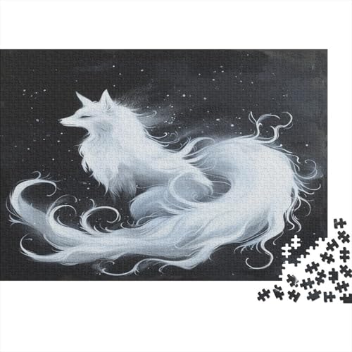 Wolf Puzzlespiel 1000 Teile Erwachsene -Puzzle 1000 Stück Spiel Puzzles Für Erwachsene Kinder Puzzle Erwachsenen Puzzlespiel Puzzel 1000pcs (75x50cm) von GTDKSUEVG