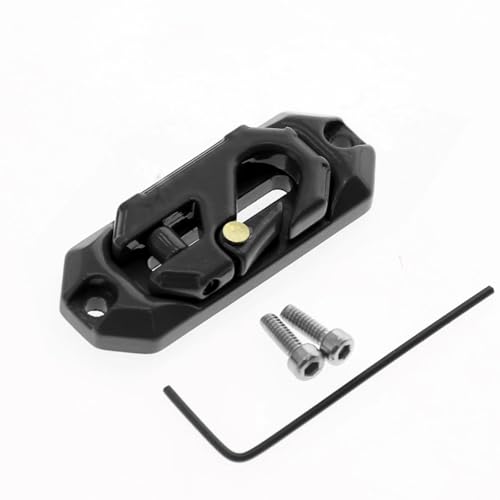 Für Axial Für Scx10 Für Traxxas Für TRX4 1/8 1/10 RC Crawler Auto Upgrade Teile Winde Seil Guide Hawse Seilführung Schutz Und Anhängerkupplung Haken RC Ersatzteile(Black) von GTFRUQAS