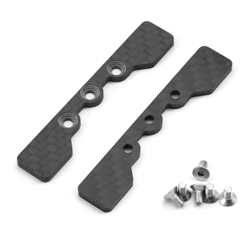 Für Tamiya Für TT-02 1/10 RC Fernbedienung Upgrade Teile Zubehör Carbon Fiber Lower Arm Stopper Platte Zubehör Teile RC Ersatzteile von GTFRUQAS