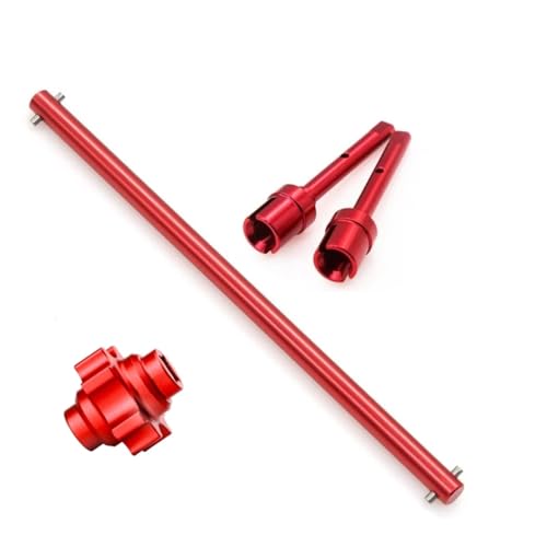 Für Tamiya Für TT02 Für TT02B 1/10 RC Fernbedienung Upgrades Teile Metall Zentrale Antriebswelle Propeller Joint Differential Sperre Spule RC Ersatzteile(Red) von GTFRUQAS