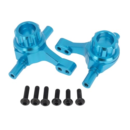 Für Tamiya Für TT02 Für TT02T 1/10 RC Auto Upgrades Teile Zubehör Feat 2 Stücke Metall Vorne Aufrecht Vorne Lenkung Zubehör RC Ersatzteile(Blue) von GTFRUQAS