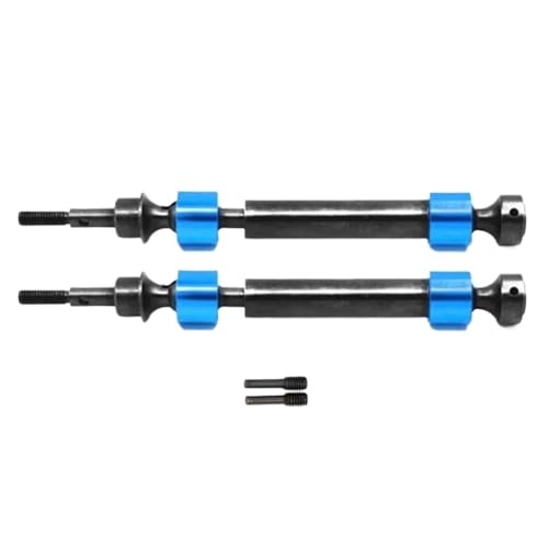 Für Traxxas Für Maxx Für E-Maxx Für T-Maxx 1/10 5451X RC Auto Upgrade Teile Zubehör Gehärtete Stahl Splined CVD Antriebswelle RC Ersatzteile(Blue,2pcs) von GTFRUQAS