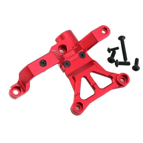 Für Traxxas Für X-Maxx 1/5 Metall Lenkung Kurbel Unterstützung Zubehör 7746 RC Für Monster Truck Upgrade Teile Zubehör RC Ersatzteile(Red) von GTFRUQAS