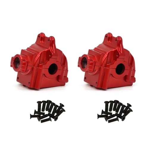 Für Wltoys Für 144001 144002 144010 124007 124016 124017 124019 Metall Getriebe Gehäuse Getriebe Shell Differential Fall Upgrade Teile RC Ersatzteile(Red) von GTFRUQAS