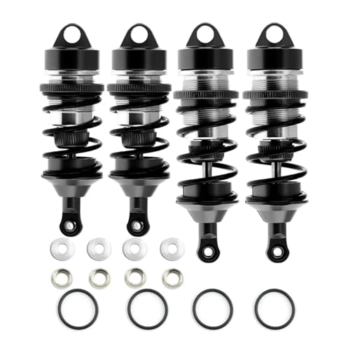 GTFRUQAS Für Arrma Für Infraction 6S Für BLX Für Felony 6S Für BLX Für Limitless 1/7 Roller Metall Stoßdämpfer RC Auto Upgrades Teile Zubehör RC Ersatzteile(Black) von GTFRUQAS