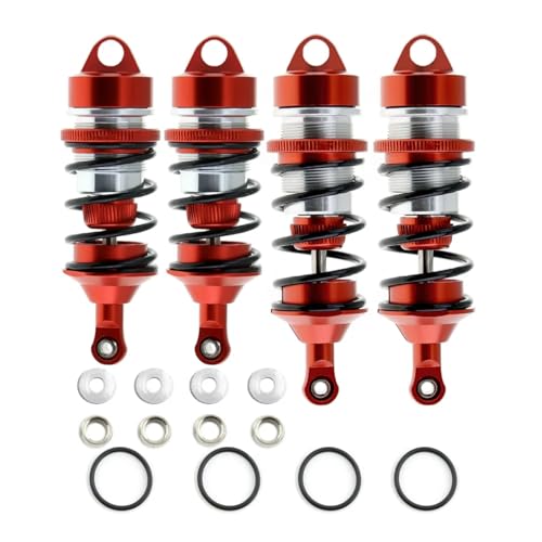 GTFRUQAS Für Arrma Für Infraction 6S Für BLX Für Felony 6S Für BLX Für Limitless 1/7 Roller Metall Stoßdämpfer RC Auto Upgrades Teile Zubehör RC Ersatzteile(Red) von GTFRUQAS