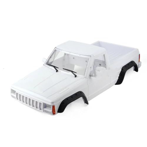 GTFRUQAS Für Axial Für SCX10 Für SCX10 II 90046 1/10 RC Crawler Auto 313mm Radstand Für Pickup LKW Für Cherokee Körper Shell Kit RC Ersatzteile(White) von GTFRUQAS