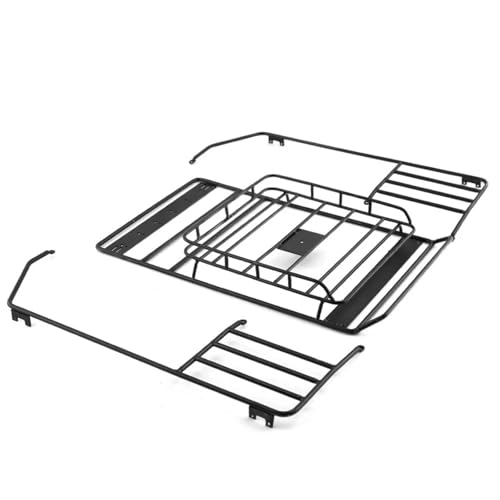 GTFRUQAS Für Axial Für SCX10 II III 1/10 313mm Für Wrangler Körper Shell RC Crawler Auto Metall Gepäck Träger Dach Rack Roll Käfig Gepäck Tablett RC Ersatzteile von GTFRUQAS