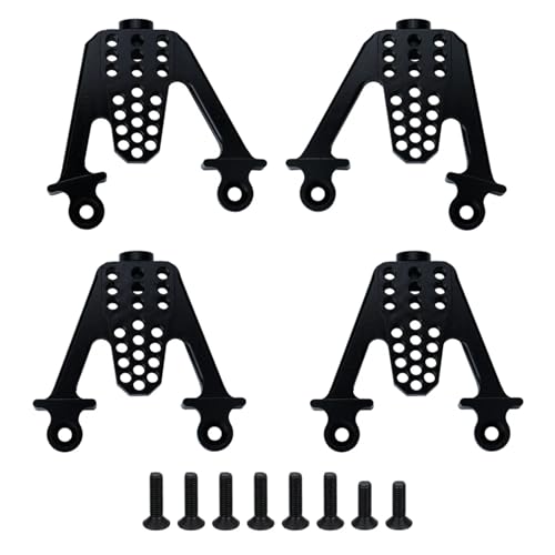 GTFRUQAS Für Axial Für Scx10 1/10 Hinten Stoßdämpfer Schock Türme Montage Post Lift Schocks RC Crawler Front Upgrade Teile Zubehör RC Ersatzteile(Black) von GTFRUQAS