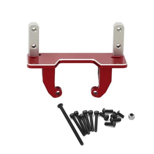 GTFRUQAS Für Axial Für Scx10 II 90046 AR44 Achse Für MN999 1/10 RC Crawler Metall Upgrade Teile Aluminium Legierung Achse Servo Montieren Basis Stehen RC Ersatzteile(Red) von GTFRUQAS