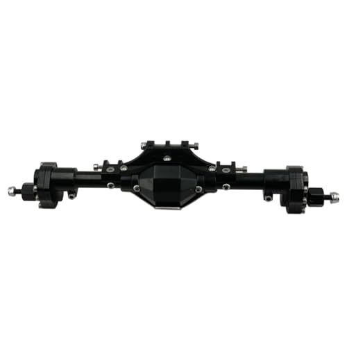 GTFRUQAS Für Axial Für Scx10 Ii 2 Upgrades Teile Für 1/10 90046 90047 Metallic Körper Vorne Und Hinten Portal Achse Set RC Auto Zubehör RC Ersatzteile(Black 2) von GTFRUQAS