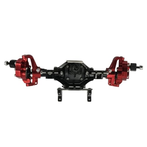 GTFRUQAS Für Axial Für Scx10 Ii 2 Upgrades Teile Für 1/10 90046 90047 Metallic Körper Vorne Und Hinten Portal Achse Set RC Auto Zubehör RC Ersatzteile(Red 2) von GTFRUQAS