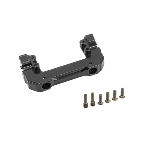 GTFRUQAS Für Axial Für Scx10 Iii Für Gladiator Upgrades Teile Für 1/10 Metallische Vordere Halterung Servo Montage Halter Achse Links RC Auto Zubehör RC Ersatzteile(Black) von GTFRUQAS