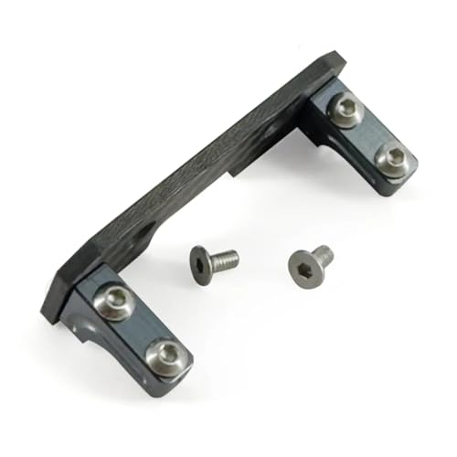 GTFRUQAS Für Axial Für Scx10 Upgrade Teile 1/10 Skala Servo Halterung Carbon Platte Metall Für Fernbedienung Rc Crawler Auto Zubehör RC Ersatzteile(Titanium) von GTFRUQAS