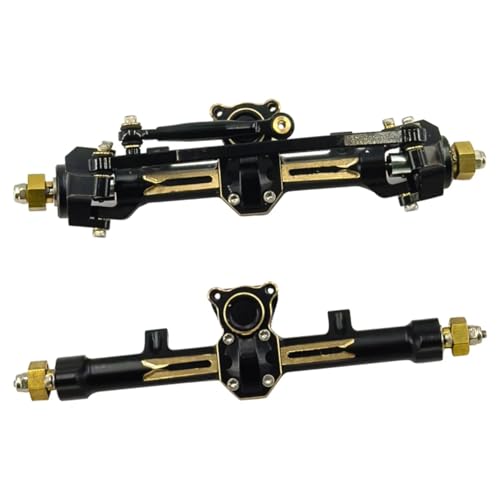 GTFRUQAS Für Axial Für Scx24 Achsen Für C10 90081 AXI00005 1/24 Vorne Und Hinten Für Gladiator Upgrades Teile Messing Metall Rc Auto Zubehör RC Ersatzteile(Axle Set) von GTFRUQAS