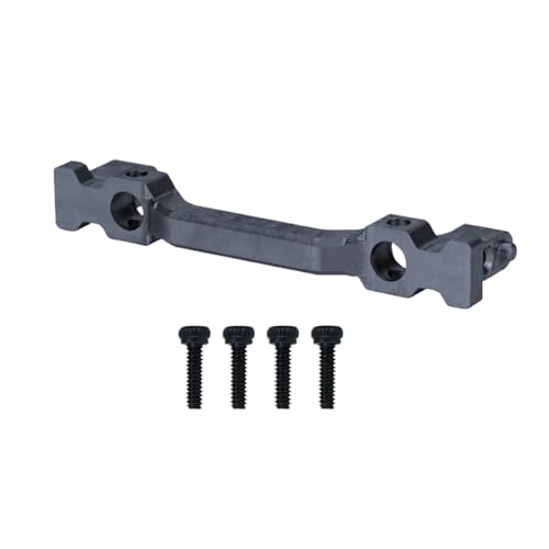 GTFRUQAS Für Axial Für Scx24 Für Deadbolt 90081 AXI31616 1/24 Metall Front Stoßstange Halterung Rahmen Halterung Teile RC Auto Upgrade Teile RC Ersatzteile(Dark Grey) von GTFRUQAS