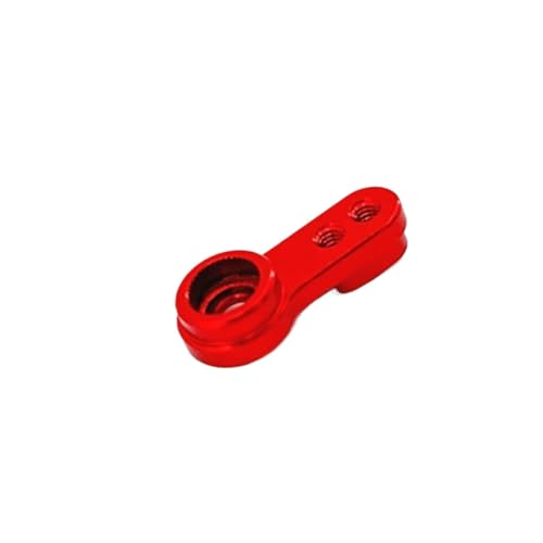 GTFRUQAS Für FMS Für Fcx24 Metall Servo Arm Servo Horn 1/24 RC Crawler Auto Upgrade Teile Ersatz Zubehör Fernbedienung Zubehör RC Ersatzteile(Red) von GTFRUQAS