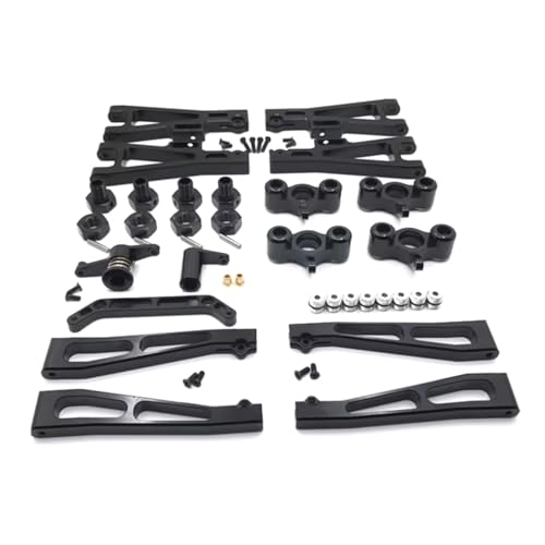 GTFRUQAS Für JLB 1/10 J3 Metall Upgrade Zubehör Modifikation Lenkung Tasse Für Schaukel Arm Lenkung Montage 17mm Combiner RC Auto Ersatz Teile RC Ersatzteile(Black) von GTFRUQAS