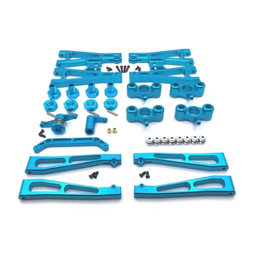 GTFRUQAS Für JLB 1/10 J3 Metall Upgrade Zubehör Modifikation Lenkung Tasse Für Schaukel Arm Lenkung Montage 17mm Combiner RC Auto Ersatz Teile RC Ersatzteile(Blue) von GTFRUQAS