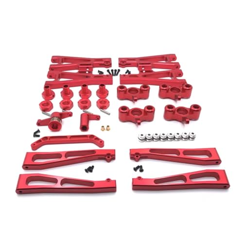 GTFRUQAS Für JLB 1/10 J3 Metall Upgrade Zubehör Modifikation Lenkung Tasse Für Schaukel Arm Lenkung Montage 17mm Combiner RC Auto Ersatz Teile RC Ersatzteile(Red) von GTFRUQAS