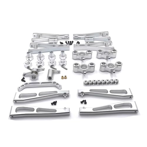 GTFRUQAS Für JLB 1/10 J3 Metall Upgrade Zubehör Modifikation Lenkung Tasse Für Schaukel Arm Lenkung Montage 17mm Combiner RC Auto Ersatz Teile RC Ersatzteile(Silver) von GTFRUQAS