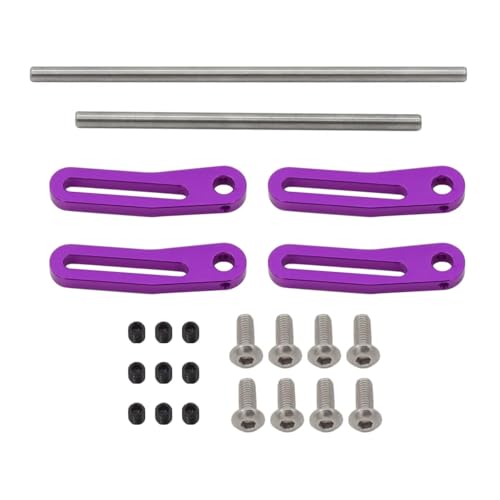 GTFRUQAS Für Lcg Für Trx4 Für Scx10 Für Capra Für Dodge Power Wagon 1/10 RC Crawler Für Chassis Metall Vorne Hinten MODULARE Stoßstange Bull Bars Upgrade Teile RC Ersatzteile(Purple) von GTFRUQAS