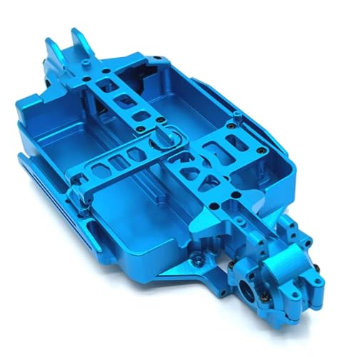 GTFRUQAS Für MJX 1/16 16207 16208 16209 16210 H16 M162 Metall Verbesserte Teile Für Chassis Vorne Und Hinten Waveboxes RC Auto Ersatz Zubehör RC Ersatzteile(Blue) von GTFRUQAS