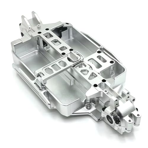 GTFRUQAS Für MJX 1/16 16207 16208 16209 16210 H16 M162 Metall Verbesserte Teile Für Chassis Vorne Und Hinten Waveboxes RC Auto Ersatz Zubehör RC Ersatzteile(Silver) von GTFRUQAS