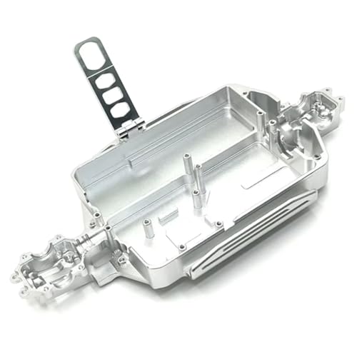 GTFRUQAS Für MJX Für Hyper Go 16207 16208 16209 16210 H16 M162 1/16 Metall Körper Für Chassis RC Auto Upgrade Teile Zubehör RC Ersatzteile(Silver) von GTFRUQAS