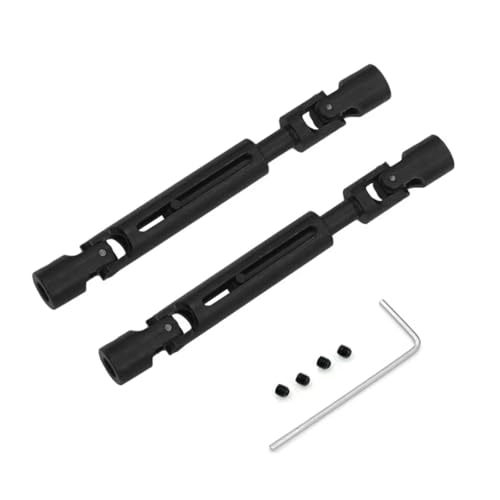 GTFRUQAS Für MN 1/12 Für MN168 Für MN78 Metall Upgrade Zubehör Umrüstung Vordere Und Hintere Antriebswellen Antriebswellen RC Auto Ersatzteile RC Ersatzteile(Black,2 pcs) von GTFRUQAS