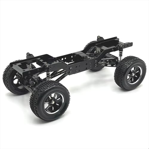 GTFRUQAS Für MN 1/12 Für MN168 Metall Upgrade Und Änderung Vorne Und Hinten Tür Brücken Rahmen Für Chassis RC Auto Teile RC Ersatzteile(Black) von GTFRUQAS