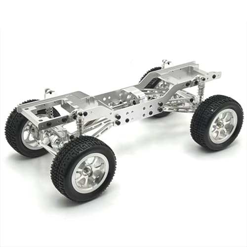 GTFRUQAS Für MN 1/12 Für MN168 Metall Upgrade Und Änderung Vorne Und Hinten Tür Brücken Rahmen Für Chassis RC Auto Teile RC Ersatzteile(Silver) von GTFRUQAS